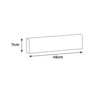 PLINTHES 7x45cm CARRELAGE SOL BIARRITZ (boîte de 25 plinthes)